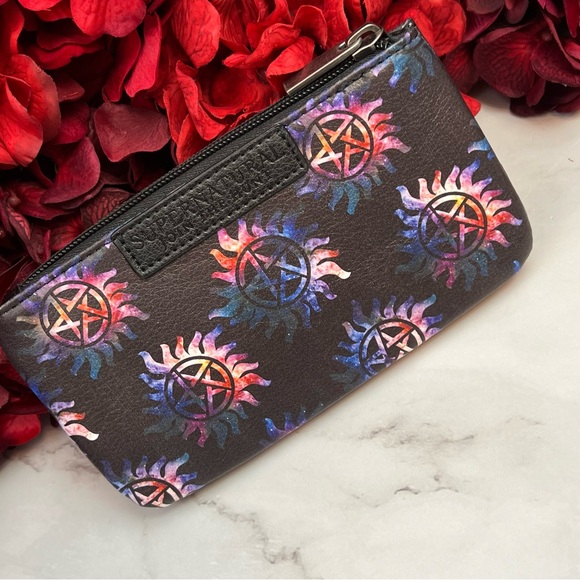 Supernatural Black and Purple Pentagram Clutch Wallet - Picture 12 of 15